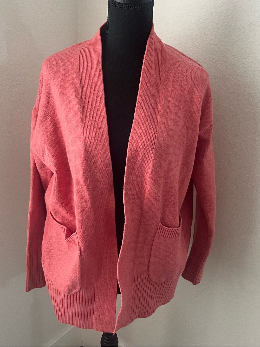 Cozy Open-Front Pink Women's Cardigan Sweater A NEW DAY